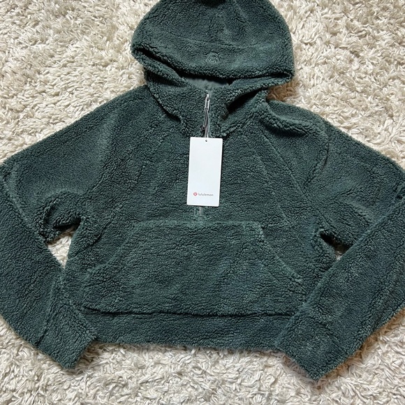 lululemon athletica Tops - NWT Lululemon Scuba Oversized Sherpa Fleece 1/2 Zip, Pullover Hoodie